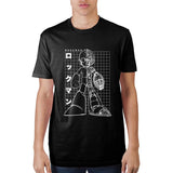 Mega Man Grid Adult Male Crew T-Shirt