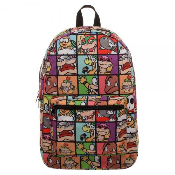 Nintendo Super Mario Villains Sublimated Backpack