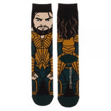 Justice League Aquaman 360 Character Crew Socks